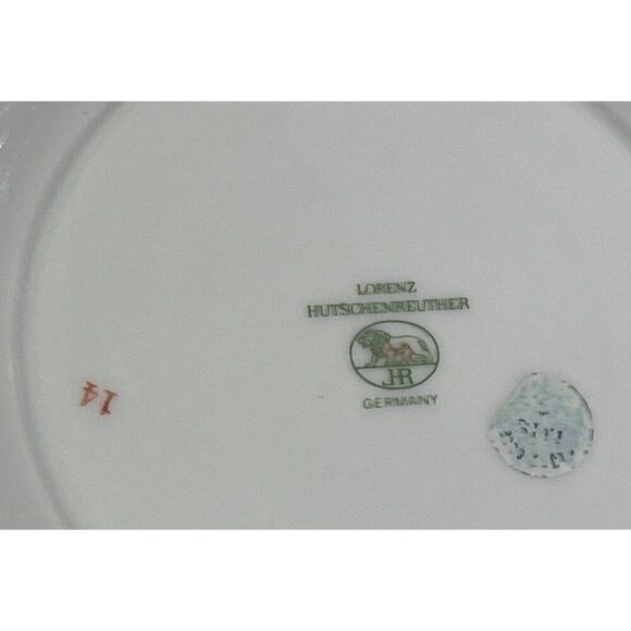 Vintage Hutschenreuther Gray Rose 10" Round Vegetable Bowl Porcelain Germany - Picture 4 of 5